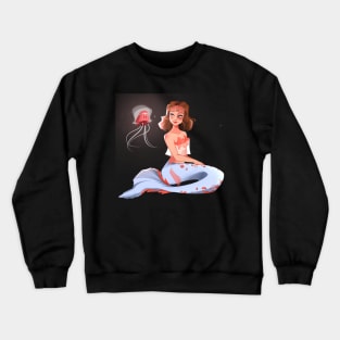 Mermaid and Jellyfish Crewneck Sweatshirt